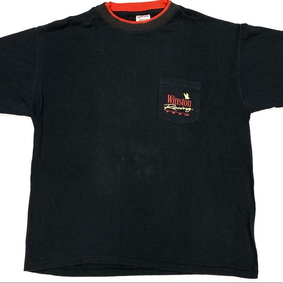VTG 90s Winston Racing Team Single Stitch Shirt XL - Picture 6 of 7
